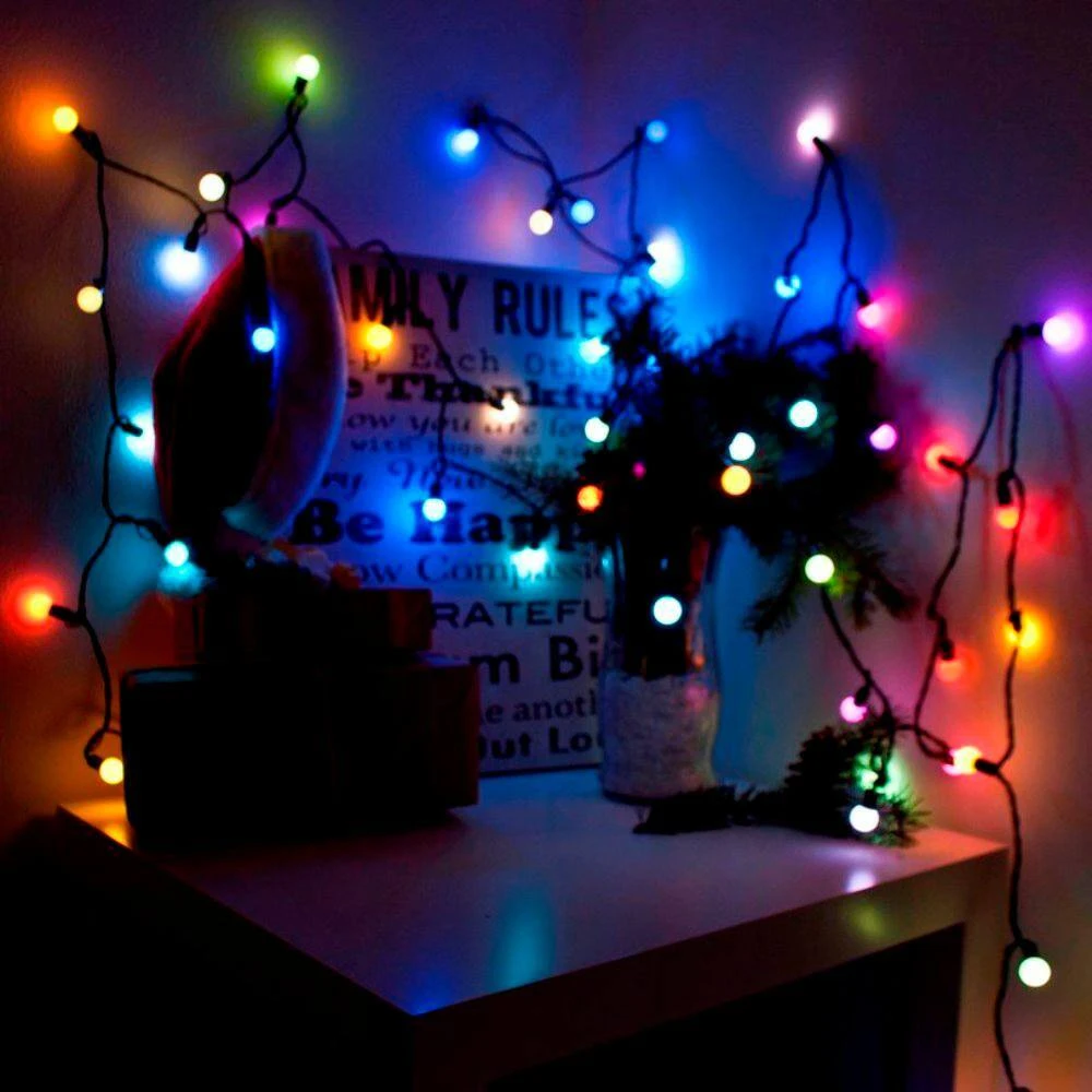 19.5 Ft. 50-Light LED Multicolor Electric Powered String Lights (Lot Of 2) 4 19.5 Ft. 50-Light LED Multicolor Electric Powered String Lights (Lot Of 2) - Image 4