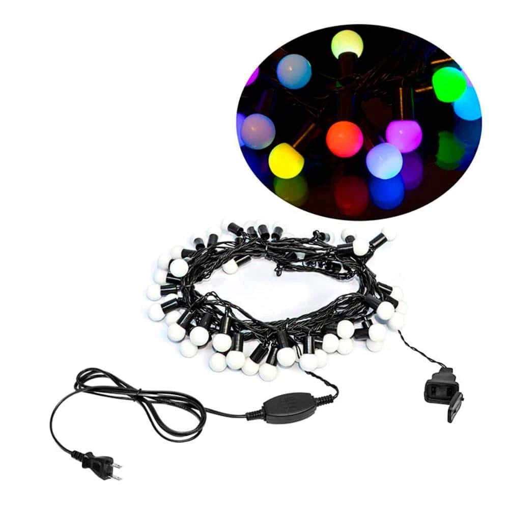 19.5 Ft. 50-Light LED Multicolor Electric Powered String Lights (Lot Of 2) 2 19.5 Ft. 50-Light LED Multicolor Electric Powered String Lights (Lot Of 2) - Image 2