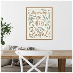 16 In. W X 19.62 In. H Merry And Bright Holly Christmas Holiday Framed Canvas Box Wall Art 14 16 In. W X 19.62 In. H Merry And Bright Holly Christmas Holiday Framed Canvas Box Wall Art -Northlight Shop amanti art christmas wall decorations 38865322566 fa 1000