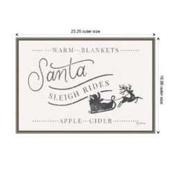 23 .25 In. W X 16 In. H Vintage Christmas VI Christmas Holiday Framed Canvas Box Wall Art -Northlight Shop amanti art christmas wall decorations 38865448144 1f 1000