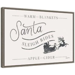 23 .25 In. W X 16 In. H Vintage Christmas VI Christmas Holiday Framed Canvas Box Wall Art -Northlight Shop amanti art christmas wall decorations 38865448144 c3 1000