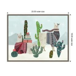 23 .5 In. W X 18 In. H Holiday Llama Collection A Christmas Holiday Framed Canvas Box Wall Art 12 23 .5 In. W X 18 In. H Holiday Llama Collection A Christmas Holiday Framed Canvas Box Wall Art -Northlight Shop amanti art christmas wall decorations 38865453603 1f 1000