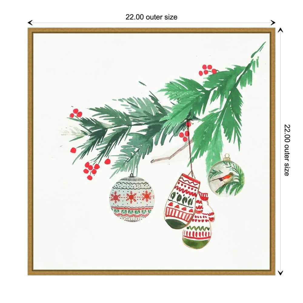 22 In. Christmas Morning Christmas Holiday Framed Canvas Box Wall Art 5 22 In. Christmas Morning Christmas Holiday Framed Canvas Box Wall Art - Image 5