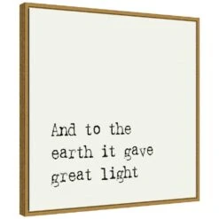 22 In. Canvas Great Light Christmas Holiday Framed Box Wall Art