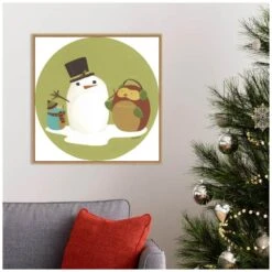 22 In. Canvas Happy Holidays I Snowman Christmas Holiday Framed Box Wall Art 15 22 In. Canvas Happy Holidays I Snowman Christmas Holiday Framed Box Wall Art -Northlight Shop amanti art christmas wall decorations 38865456340 31 1000
