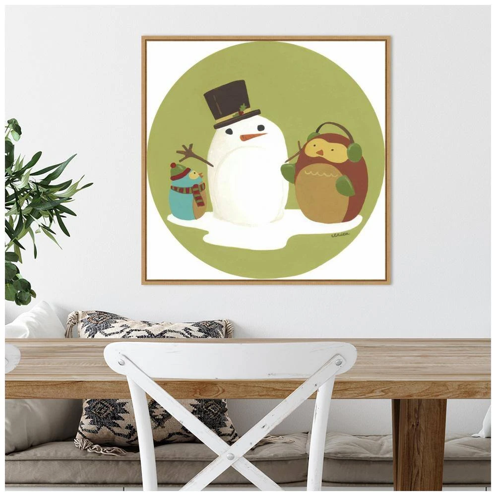 22 In. Canvas Happy Holidays I Snowman Christmas Holiday Framed Box Wall Art 6 22 In. Canvas Happy Holidays I Snowman Christmas Holiday Framed Box Wall Art - Image 6