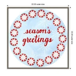 22 In. Sweet Christmas Collection F Christmas Holiday Framed Canvas Box Wall Art -Northlight Shop amanti art christmas wall decorations 38865456360 1f 1000