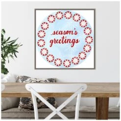 22 In. Sweet Christmas Collection F Christmas Holiday Framed Canvas Box Wall Art -Northlight Shop amanti art christmas wall decorations 38865456360 44 1000