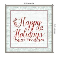 22 In. Canvas Christmas Tree Whimsy Collection A Christmas Holiday Framed Box Wall Art -Northlight Shop amanti art christmas wall decorations 38865456361 1f 1000