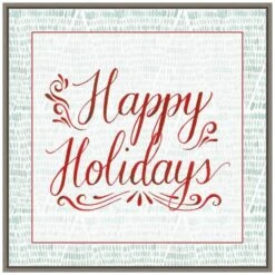 22 In. Canvas Christmas Tree Whimsy Collection A Christmas Holiday Framed Box Wall Art -Northlight Shop amanti art christmas wall decorations 38865456361 c3 1000