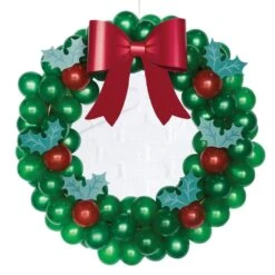 AMSCAN Christmas 37 In. Latex Balloon Wreath Kit