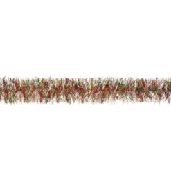 AMSCAN Christmas Red, Green, And Silver 9 Ft. Tinsel Boa Garland (3-Pieces)