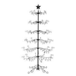 Best Choice Products 6 Ft. Unlit Wrought Iron Ornament Display Artificial Christmas Tree