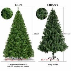 7.5 Ft. Premium Hinged PVC Artificial Christmas Tree With Metal Stand -Northlight Shop casainc unlit christmas trees ca cm21221 1f 1000