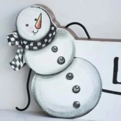 4.375 In. White Wood Let It Snow Christmas Tabletop Decor -Northlight Shop christmas centerpieces sg2205 1f 1000