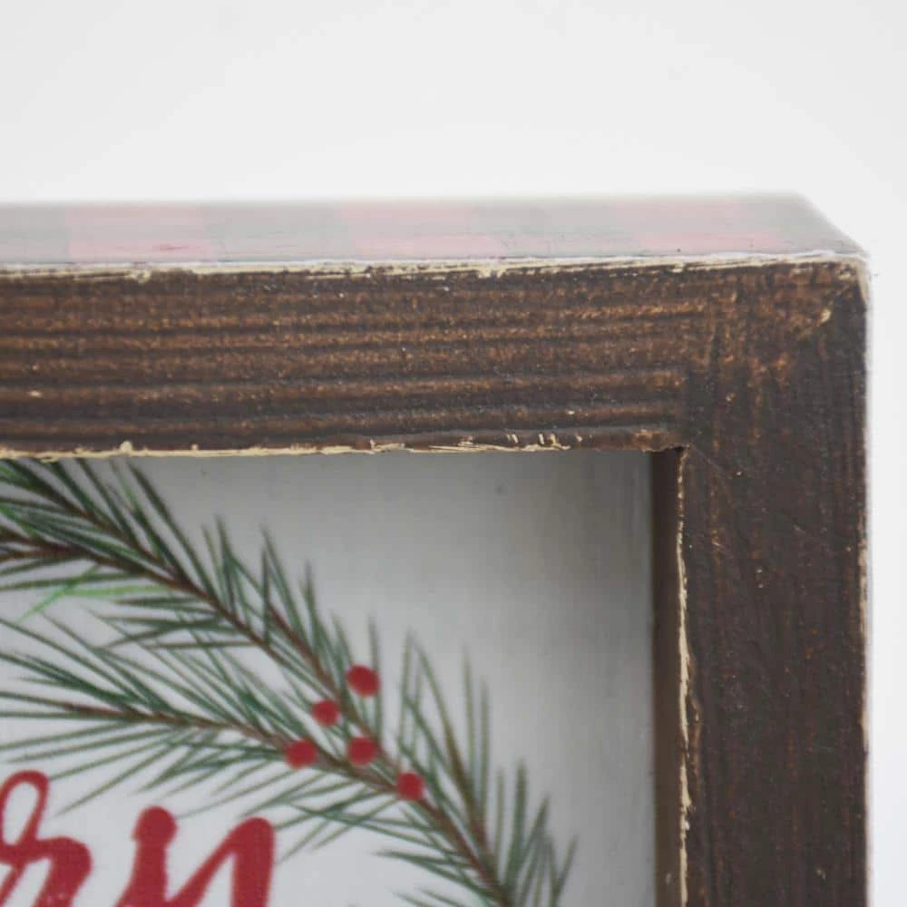 5.875 In. Wood Merry Christmas To You All Christmas Tabletop Sign 4 5.875 In. Wood Merry Christmas To You All Christmas Tabletop Sign - Image 4