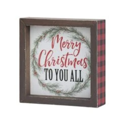 5.875 In. Wood Merry Christmas To You All Christmas Tabletop Sign