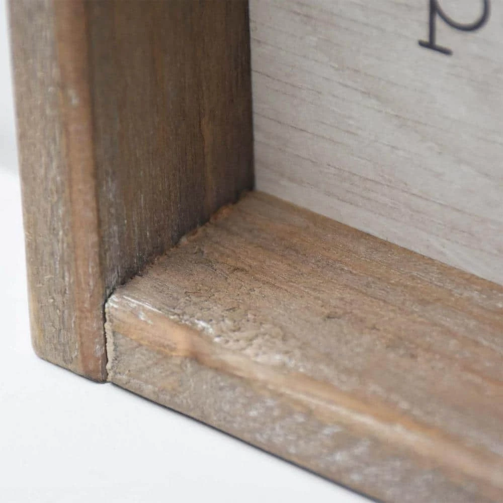 5.87 5 In. Better Not Pout Rustic Wood Christmas Tabletop Sign 6 5.87 5 In. Better Not Pout Rustic Wood Christmas Tabletop Sign - Image 6