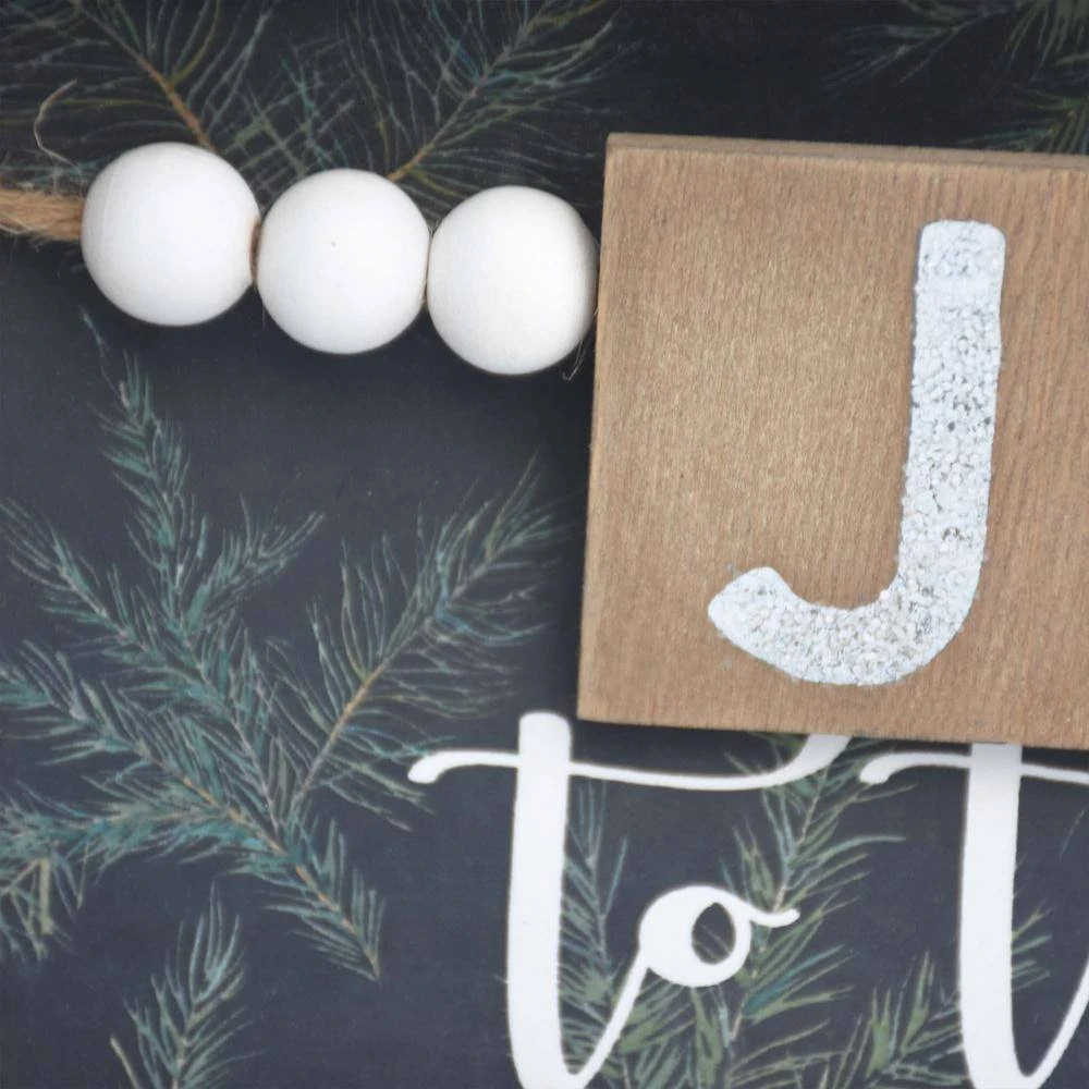 4.75 In. Brown And Black Wood Tabletop Christmas Wood Sign - Joy To The World 6 4.75 In. Brown And Black Wood Tabletop Christmas Wood Sign - Joy To The World - Image 6