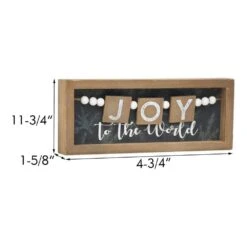 4.75 In. Brown And Black Wood Tabletop Christmas Wood Sign - Joy To The World 13 4.75 In. Brown And Black Wood Tabletop Christmas Wood Sign - Joy To The World -Northlight Shop christmas centerpieces uh465 fa 1000