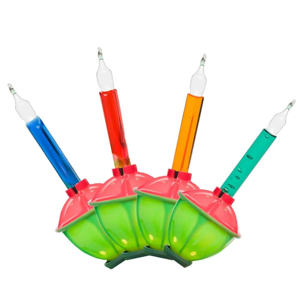 7-Light Red And Green Base Multi-Bubble Lights 1 7-Light Red And Green Base Multi-Bubble Lights