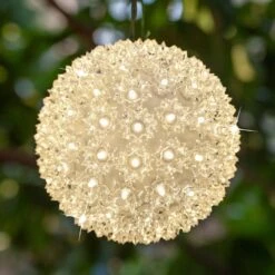 6 In. 70-Light LED Warm White Twinkle Starlight Sphere -Northlight Shop christmas novelty lights 76542 c3 1000