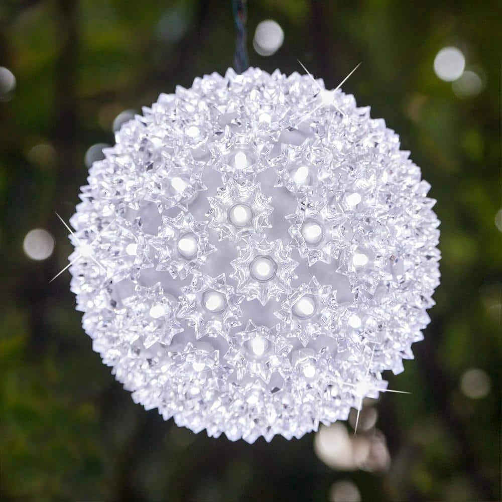 6 In. 70-Light LED Cool White Twinkle Starlight Sphere 3 6 In. 70-Light LED Cool White Twinkle Starlight Sphere - Image 3