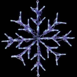 2.5 Ft. 100-Light LED Blue Snowflake Novelty Light