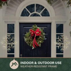 2.5 Ft. 100-Light LED Warm White Snowflake Novelty Light -Northlight Shop christmas novelty lights ffchled030 str0 wt 1d 1000