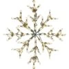 2.5 Ft. 100-Light LED Warm White Snowflake Novelty Light