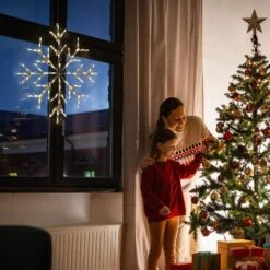 2.5 Ft. 100-Light LED Warm White Snowflake Novelty Light -Northlight Shop christmas novelty lights ffchled030 str0 wt c3 1000