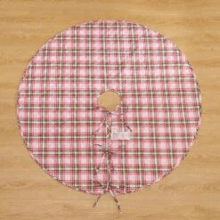 48 In. Angelina Polyester Microfiber Quilted Tree Skirt -Northlight Shop christmas tree skirts cl202mu21 1f 1000