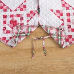 48 In. Angelina Polyester Microfiber Quilted Tree Skirt -Northlight Shop christmas tree skirts cl202mu21 66 1000