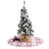 48 In. Holiday Ring Polyester Microfiber Quilted Tree Skirt