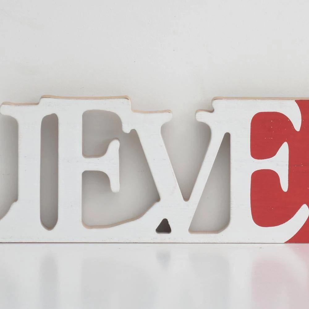 3.25 In. Wood Christmas Believe In The Miracle Of Christmas Wall Plaque 5 3.25 In. Wood Christmas Believe In The Miracle Of Christmas Wall Plaque - Image 5