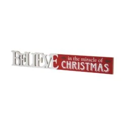3.25 In. Wood Christmas Believe In The Miracle Of Christmas Wall Plaque 9 3.25 In. Wood Christmas Believe In The Miracle Of Christmas Wall Plaque -Northlight Shop christmas wall decorations sg2201 c3 1000
