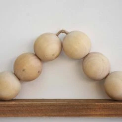 8.5 In. Wood Christmas Hot Cocoa Served Here Wall Hanging Sign With Wood Bead Hanger -Northlight Shop christmas wall decorations sg2207 1f 1000