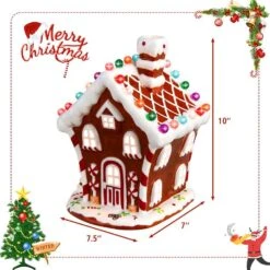 11 In. Christmas Village With 44 Multi-Colored Lights -Northlight Shop costway christmas villages ms2j 2115 c3 1000