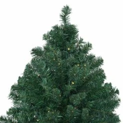 7.5 Ft. Pre-Lit Hinged PVC Artificial Christmas Tree With 400-LED Lights And Stand -Northlight Shop costway pre lit christmas trees ms2j 0639 fa 1000