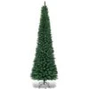 7 Ft. PVC Unlit Slim Pencil Artificial Christmas Tree With Stand Home Holiday Green