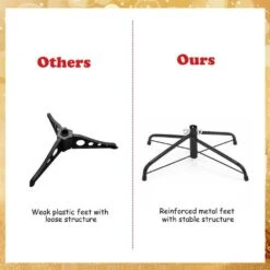 7 Ft. PVC Unlit Slim Pencil Artificial Christmas Tree With Stand Home Holiday Green -Northlight Shop costway unlit christmas trees ghm0301 76 1000