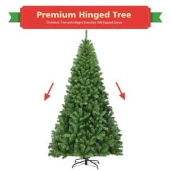 7.5 Ft. PVC Artificial Unlit Christmas Tree 1346 Tips Premium Hinged With Metal Leg -Northlight Shop costway unlit christmas trees ms2j 12j 1 fa 1000