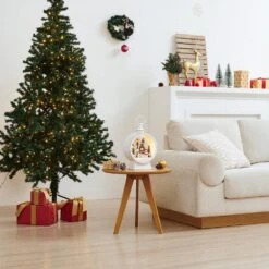 Tabletop White Christmas Holiday Winter Snowman Scene Diorama Lighted Lantern Decoration - Oval 15 Tabletop White Christmas Holiday Winter Snowman Scene Diorama Lighted Lantern Decoration - Oval -Northlight Shop danya b christmas centerpieces uw1176 1f 1000