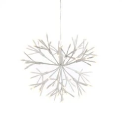 Starburst 11.8 In. Pre-Lit Warm White LED Christmas Hanging Lights