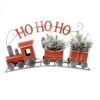 28.75 In. L Tin Train With Pinecones And Battery Operated LED Lights