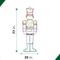6 Ft. 272-Light Multi-Color Toy Soldier Novelty Light 9 6 Ft. 272-Light Multi-Color Toy Soldier Novelty Light -Northlight Shop fraser hill farm christmas novelty lights ffchled077 sol0 mlt 4f 1000
