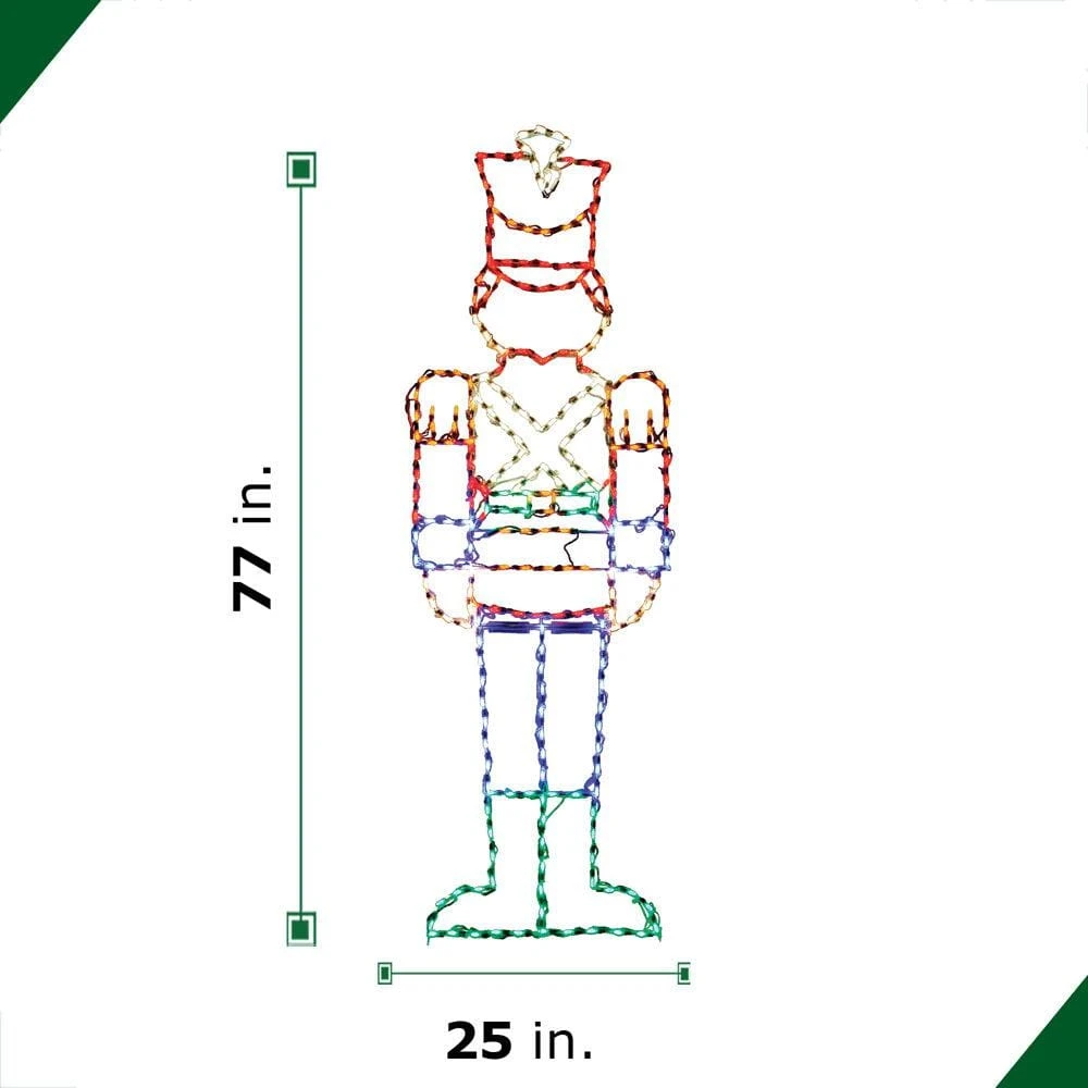 6 Ft. 272-Light Multi-Color Toy Soldier Novelty Light 4 6 Ft. 272-Light Multi-Color Toy Soldier Novelty Light - Image 4