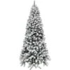 6.5-ft. Snow Flocked Alaskan Pine Artificial Christmas Tree, No Lights