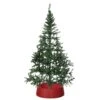 Red Plastic Large Rattan Christmas Tree Skirt