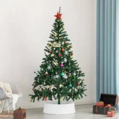 White Plastic Large Rattan Christmas Tree Skirt -Northlight Shop gardenised christmas tree skirts qi003957 w 4f 1000